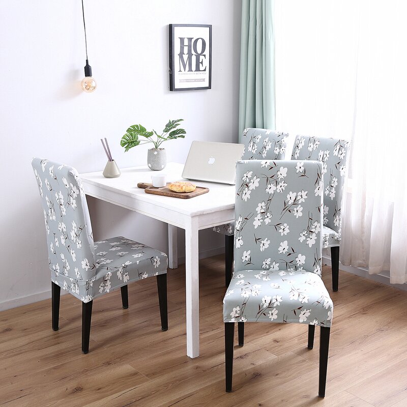 Winston Porter Elegant Box Cushion Dining Chair Slipcover & Reviews